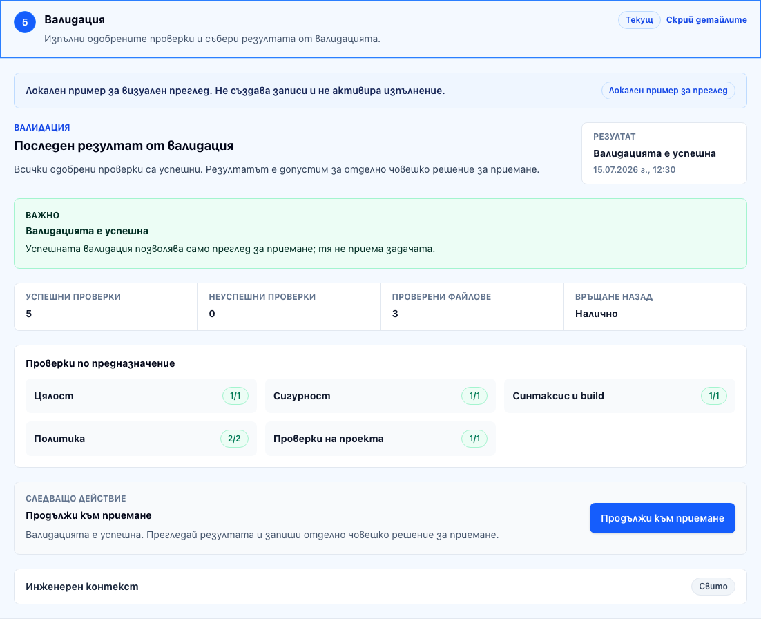 Validate · BG · desktop · direct stage