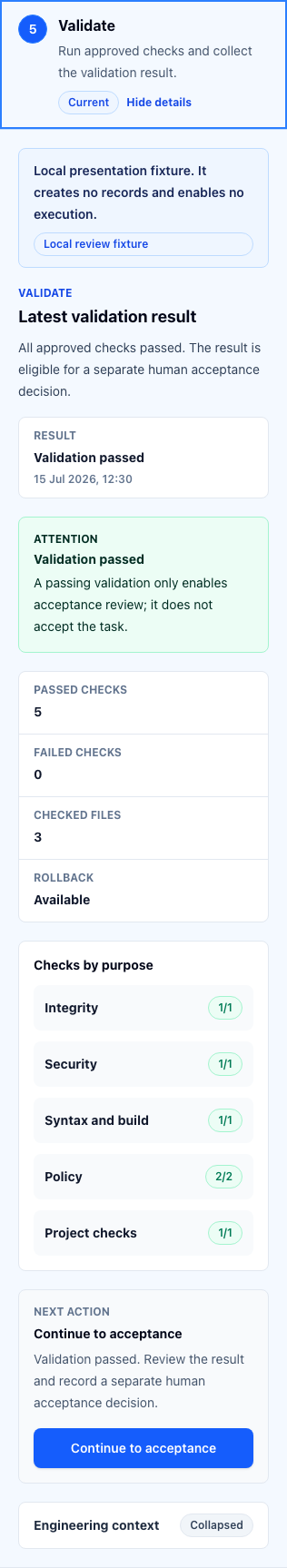 Validate · EN · mobile · direct stage